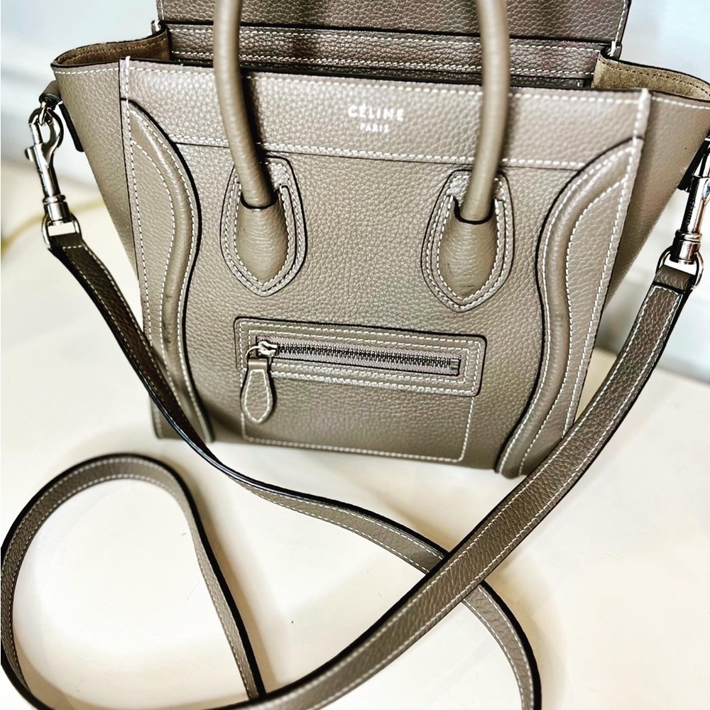 Celine Nano Tote with Crossbody Strap